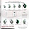Service Caster 8 Inch Green Poly on Cast Iron Caster Set with Roller Bearing and Swivel Lock SCC-30CS820-PUR-GB-BSL-4 - alternate 5